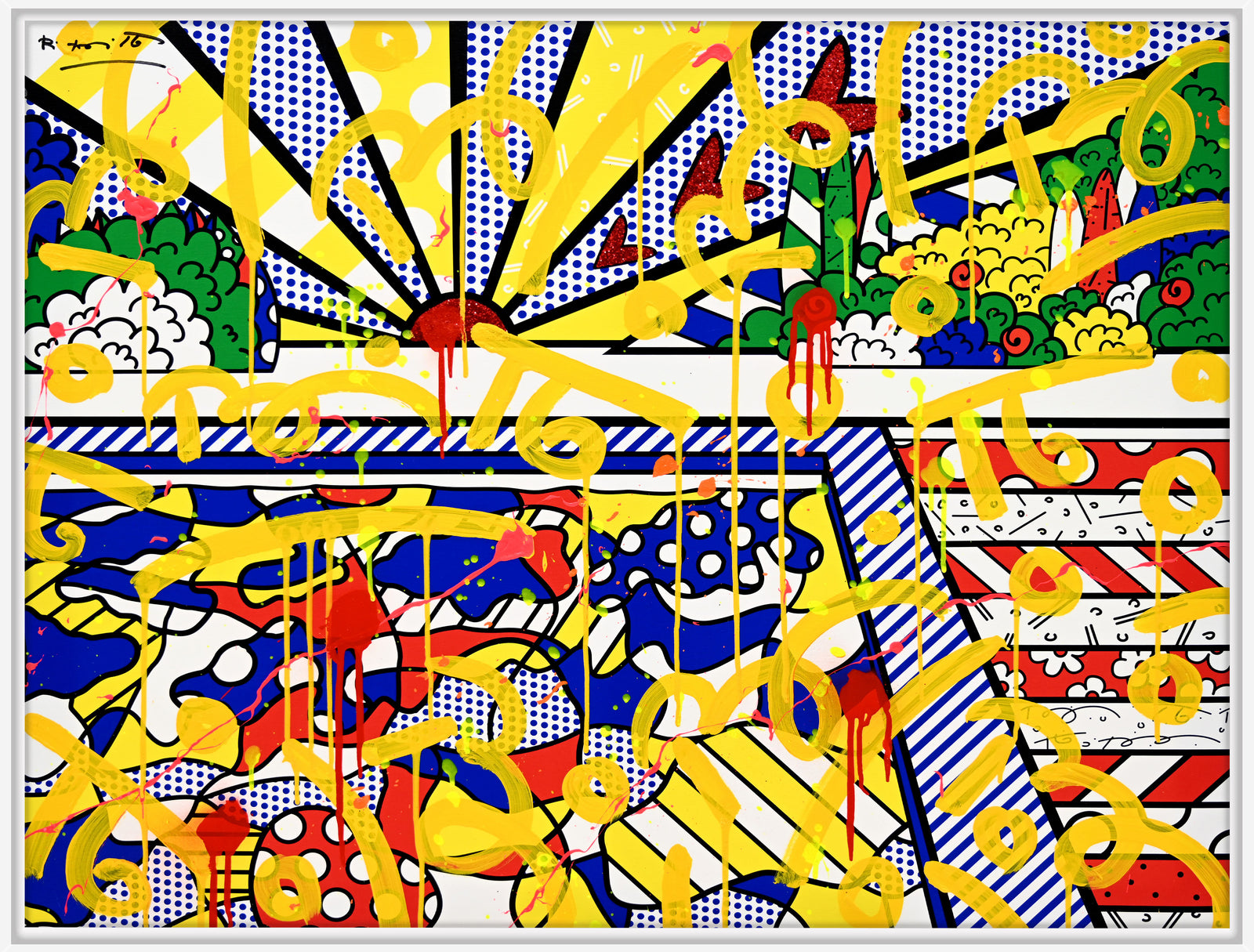 California Pool - Mixed Media Original