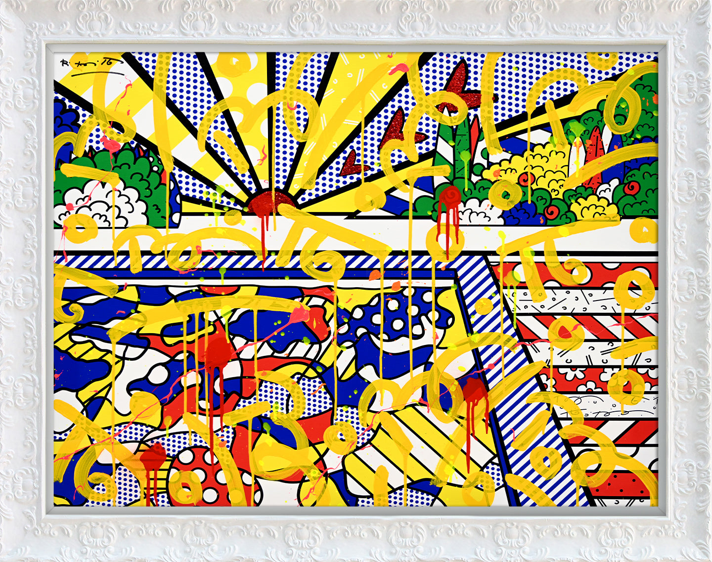 California Pool - Mixed Media Original