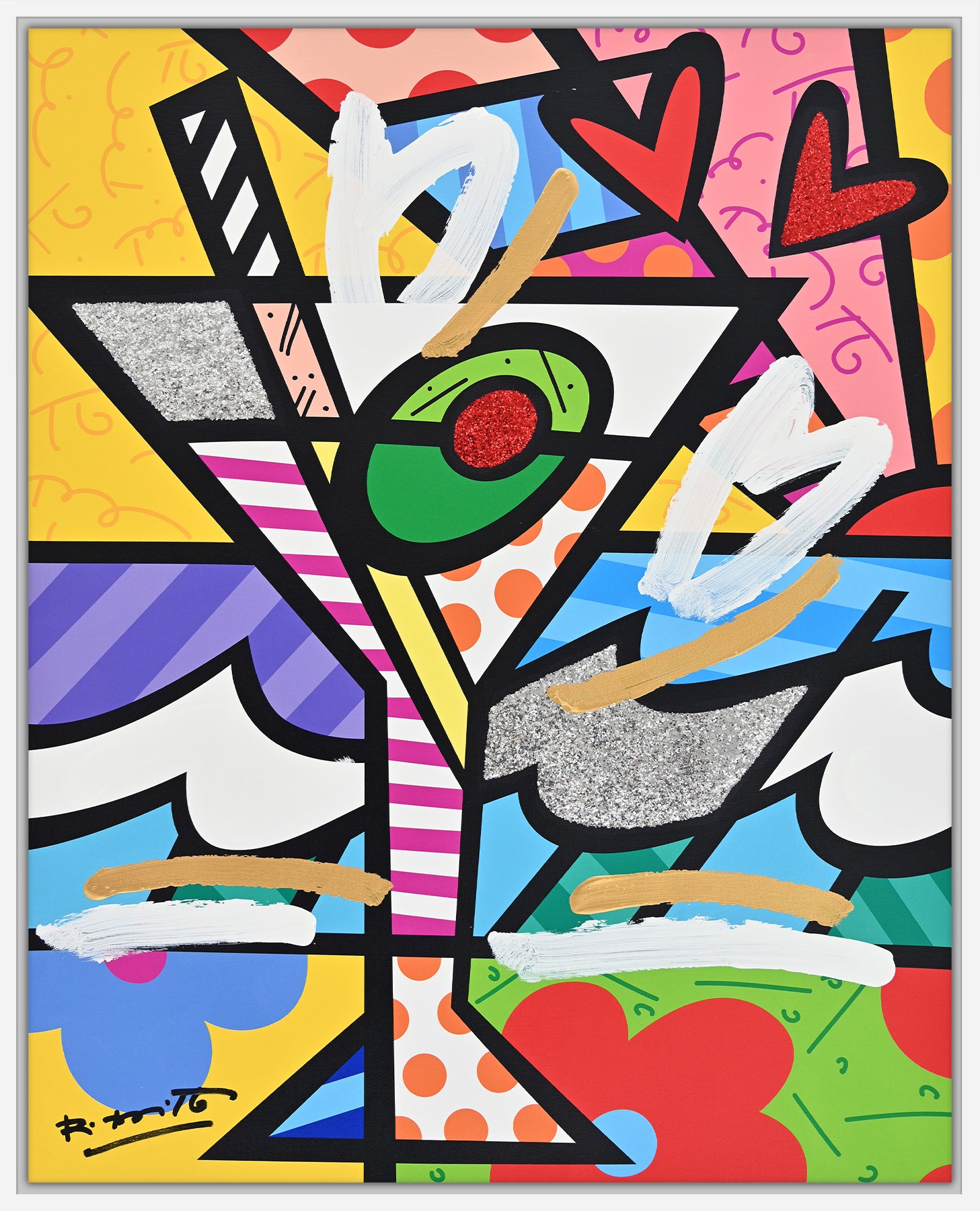 Britto Martini - Mixed Media Original