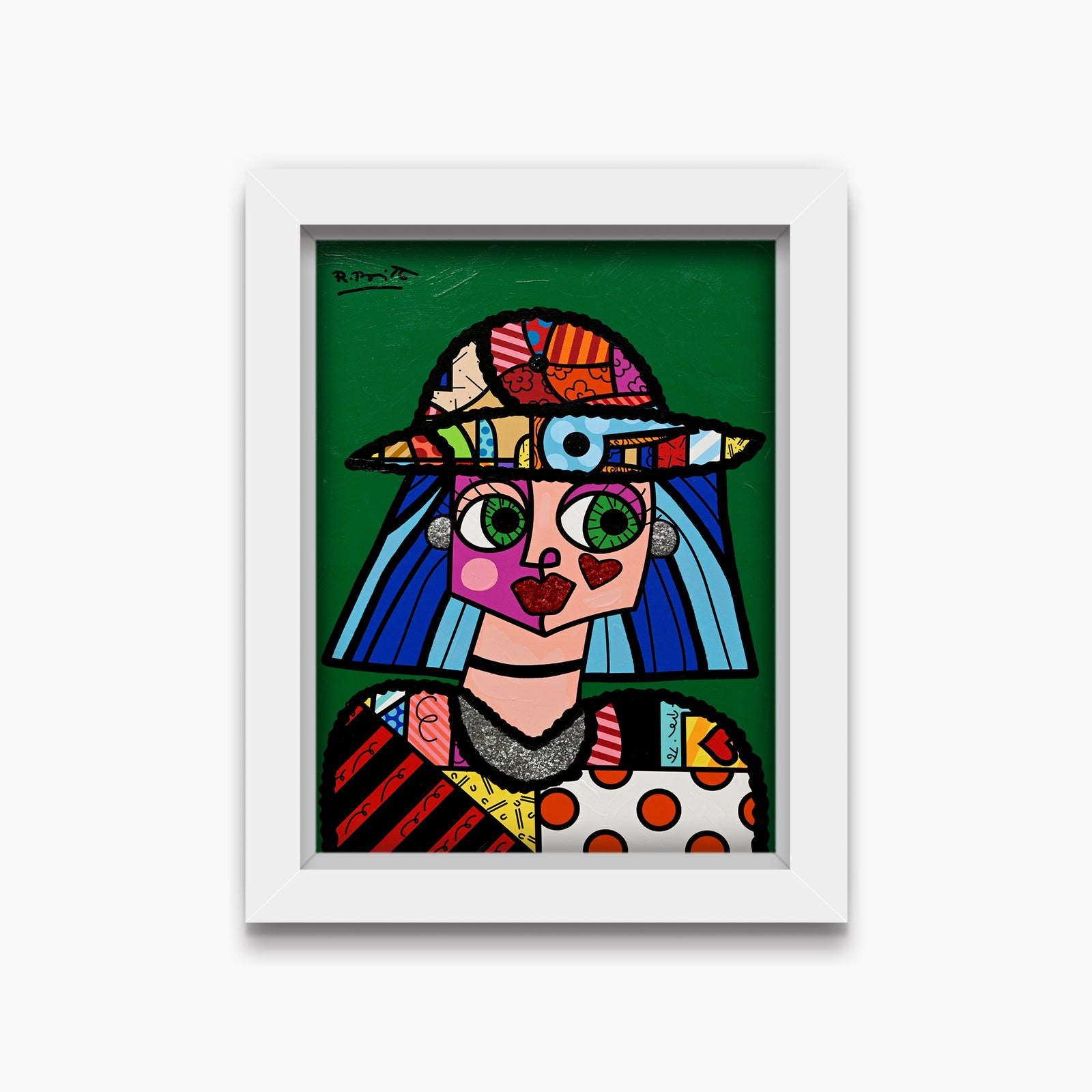Britto Hat - Mixed Media Original