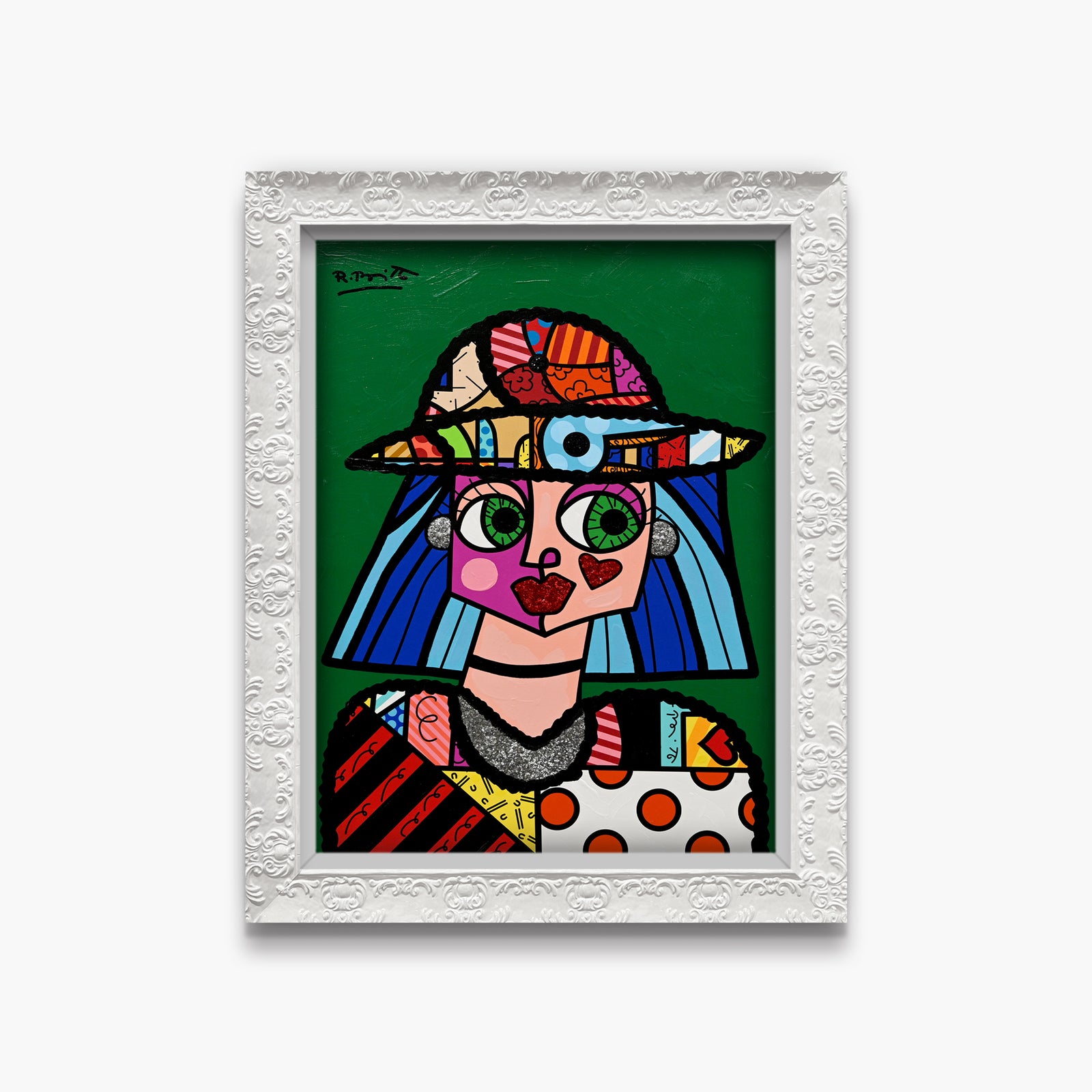 Britto Hat - Mixed Media Original