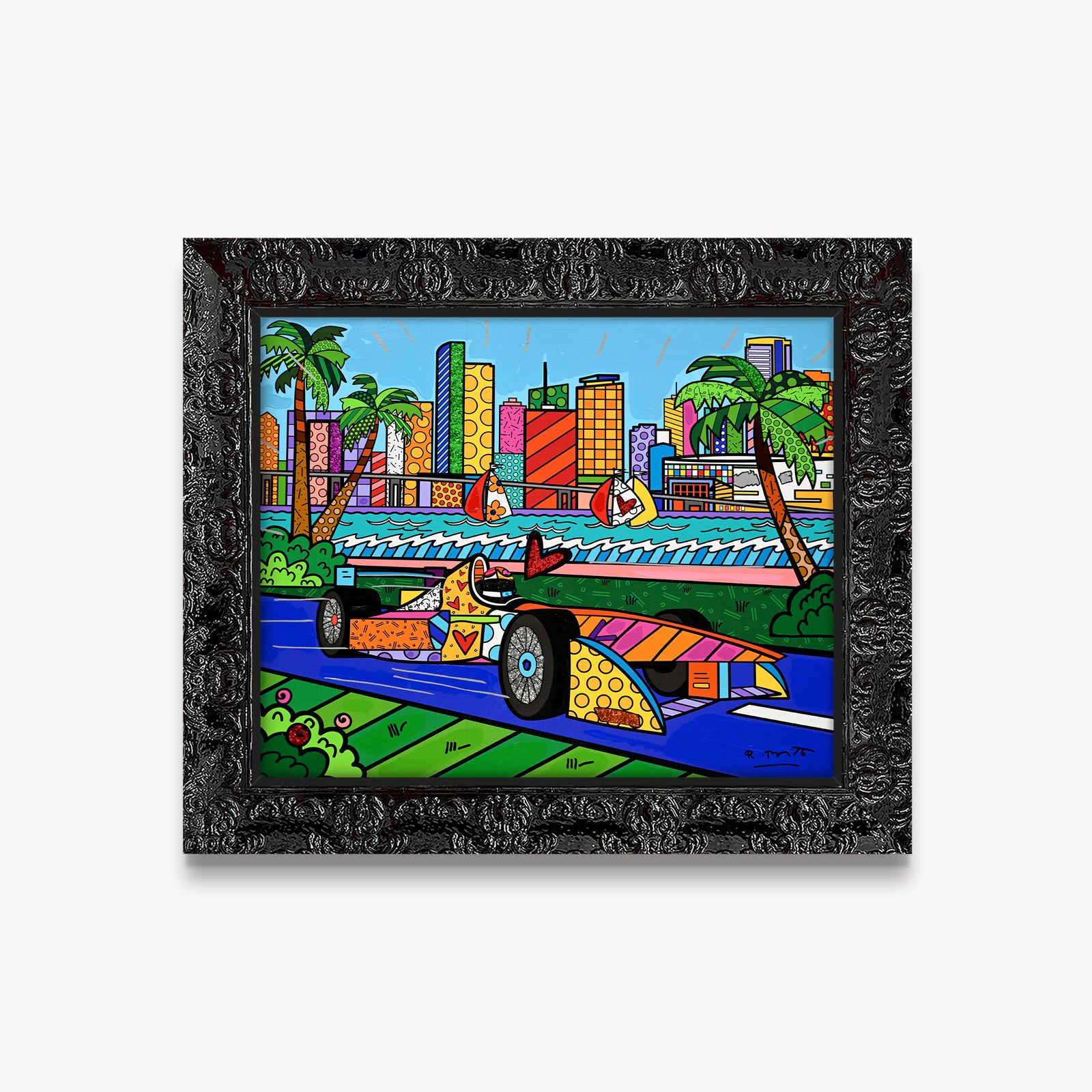 Miami Grand Prix - Mixed Media Original