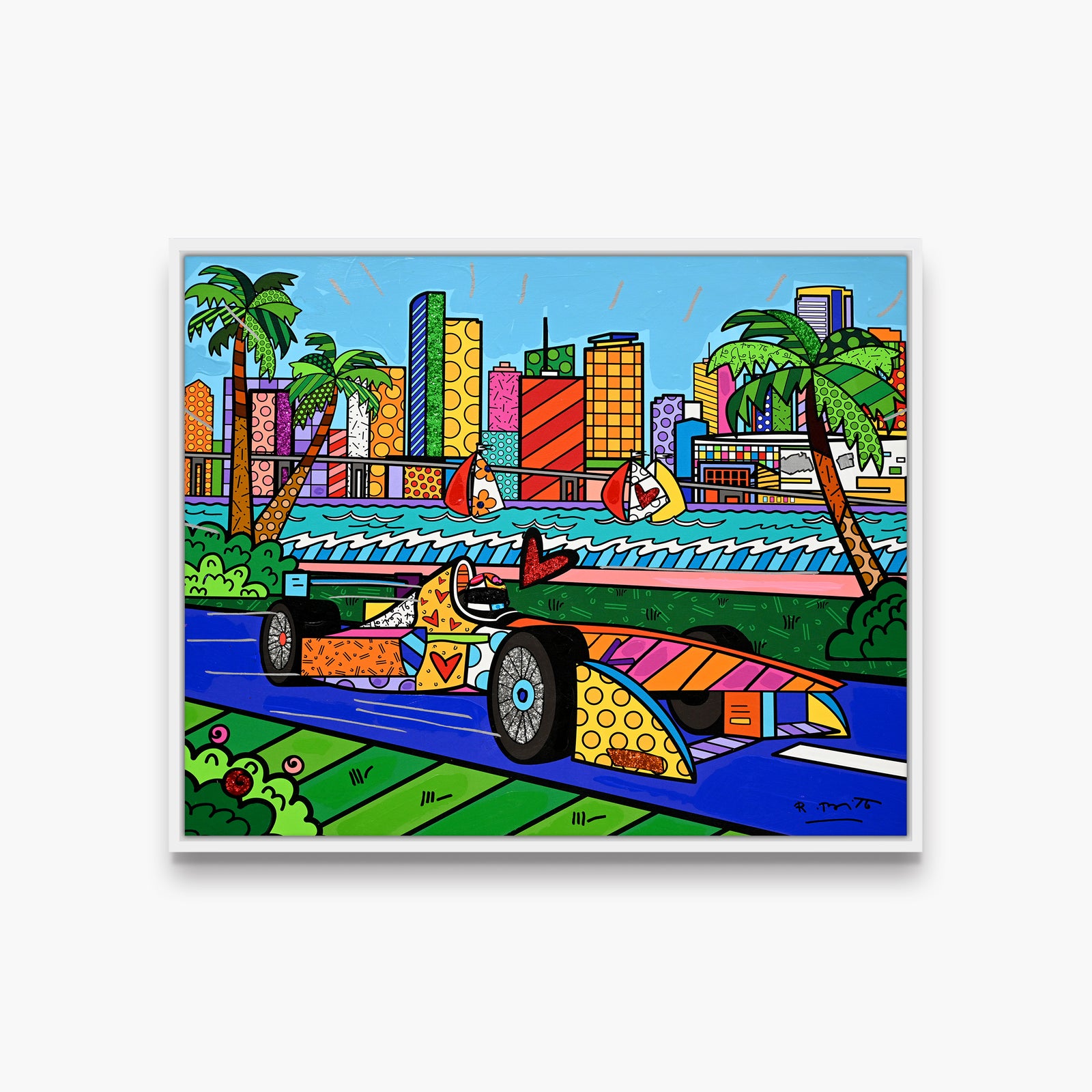 Miami Grand Prix - Mixed Media Original