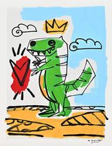 THOMAS COLLECTION DINOSAUR -  MIXED MEDIA ORIGINAL