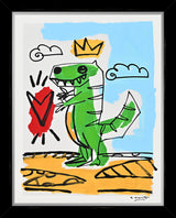 THOMAS COLLECTION DINOSAUR -  MIXED MEDIA ORIGINAL