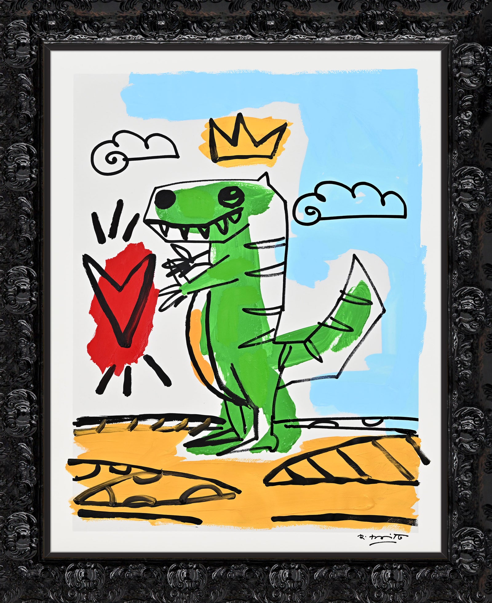 Thomas Collection (Dinosaur) - Mixed Media Original