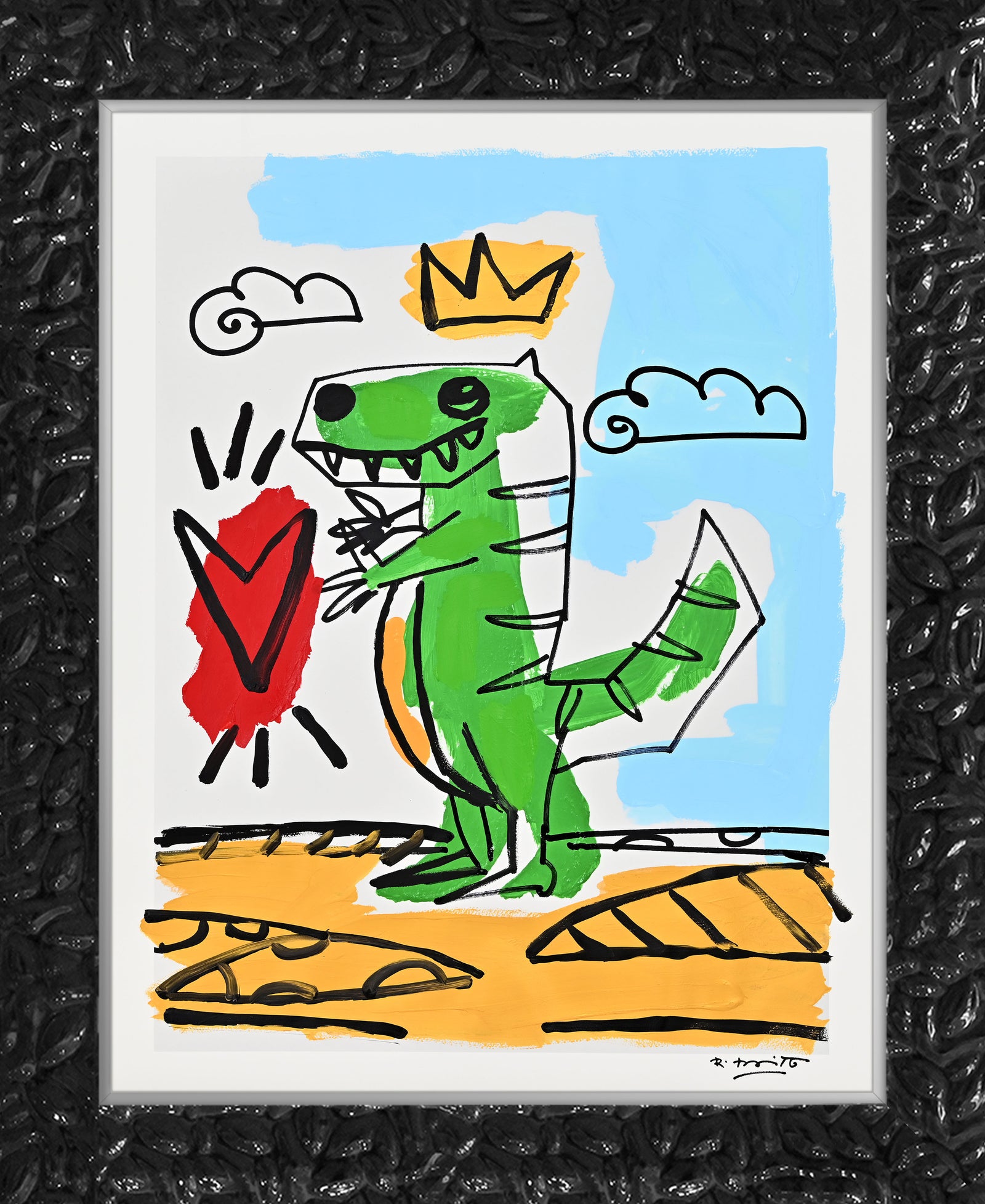 Thomas Collection (Dinosaur) - Mixed Media Original