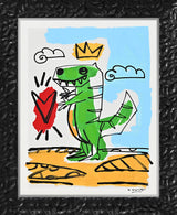 THOMAS COLLECTION DINOSAUR -  MIXED MEDIA ORIGINAL