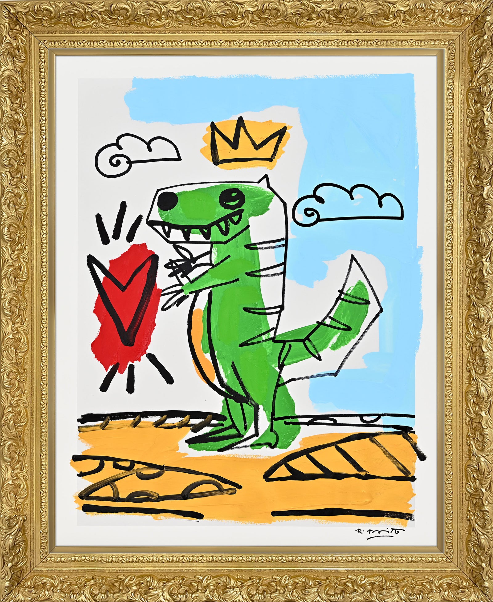 Thomas Collection (Dinosaur) - Mixed Media Original