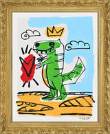 THOMAS COLLECTION DINOSAUR -  MIXED MEDIA ORIGINAL