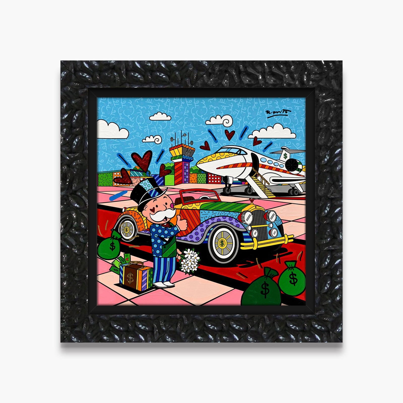 Billionaire's Club (Monopoly By Britto) - Mixed Media Original