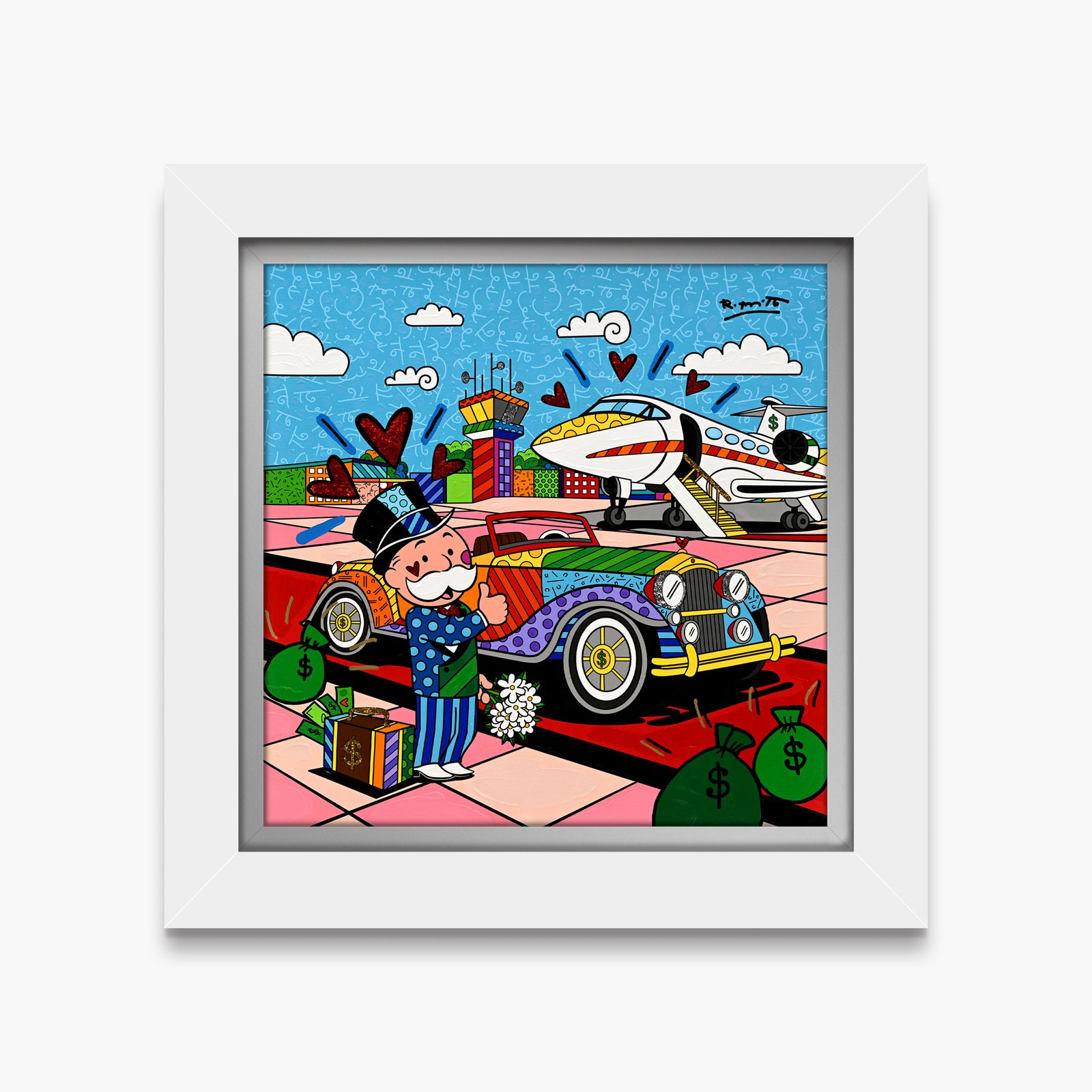 Billionaire's Club (Monopoly By Britto) - Mixed Media Original