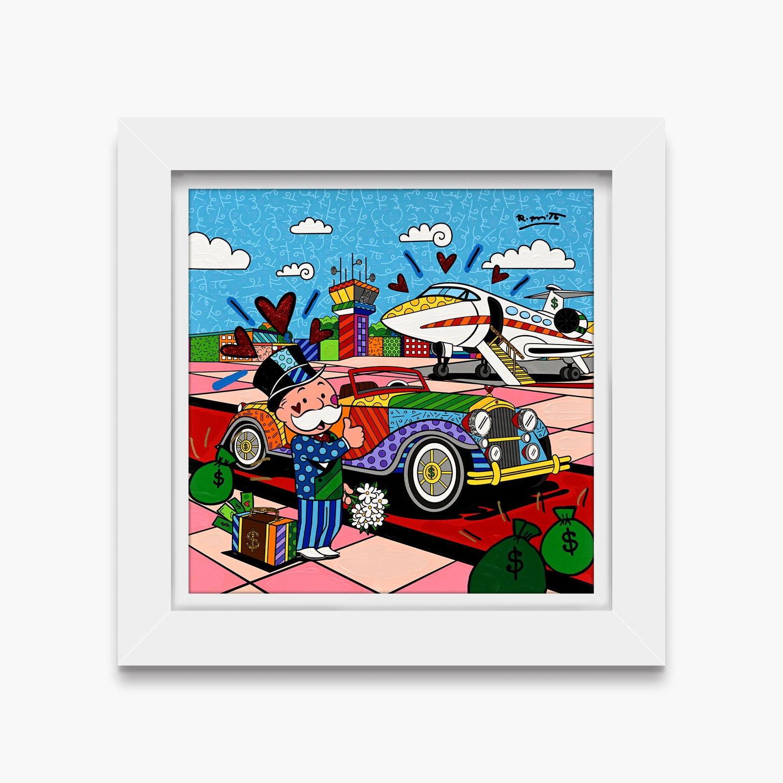 Billionaire's Club (Monopoly By Britto) - Mixed Media Original