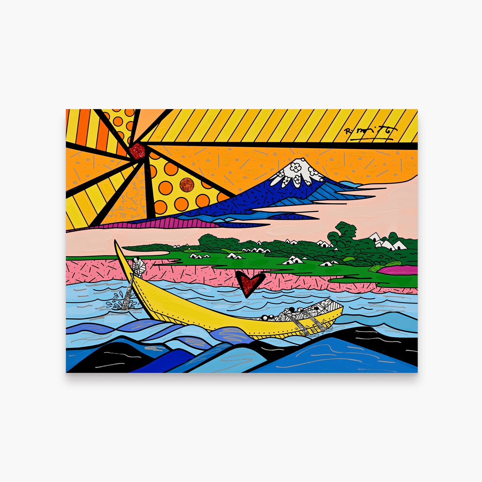 Fuji Dreams - Mixed Media Original