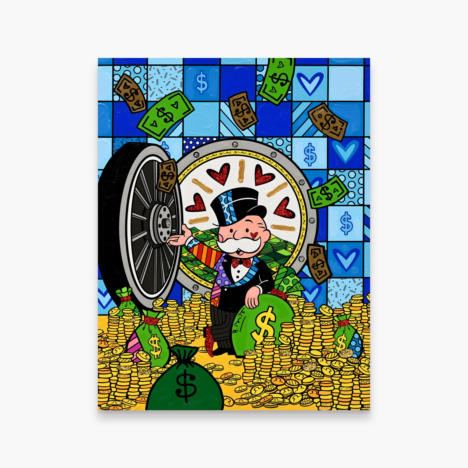Making A Fortune - Mixed Media Original