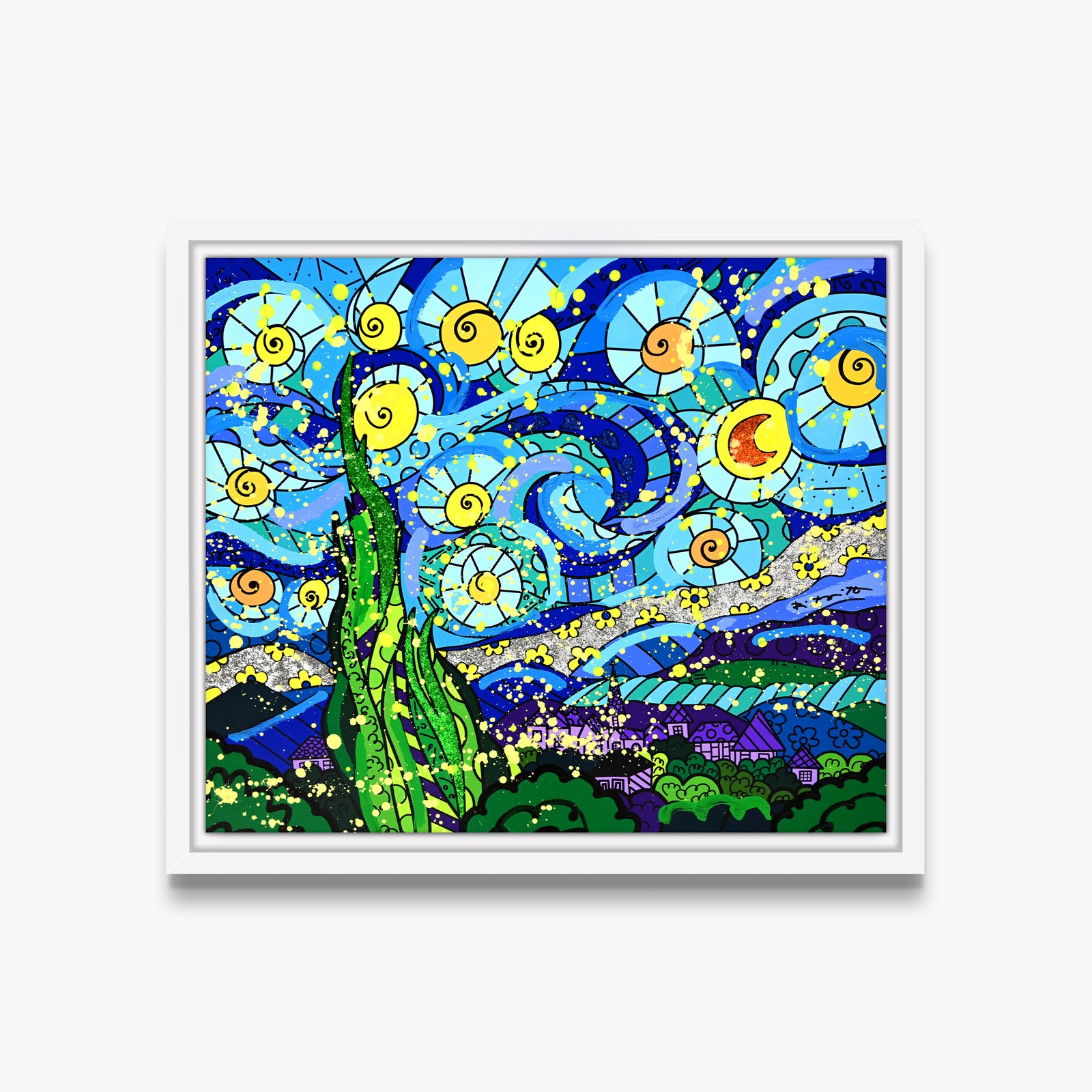 My Starry Night - Mixed Media Original