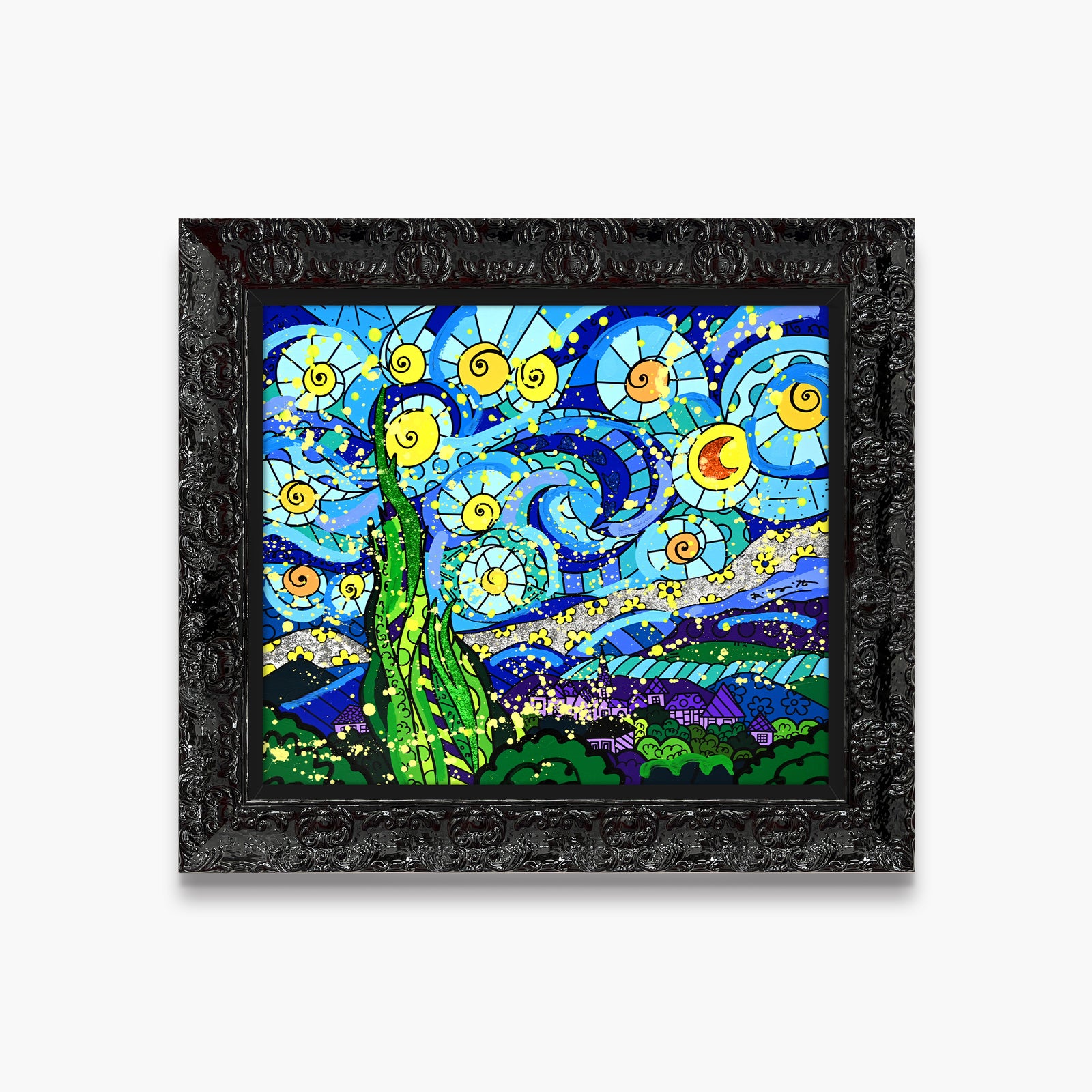 My Starry Night - Mixed Media Original