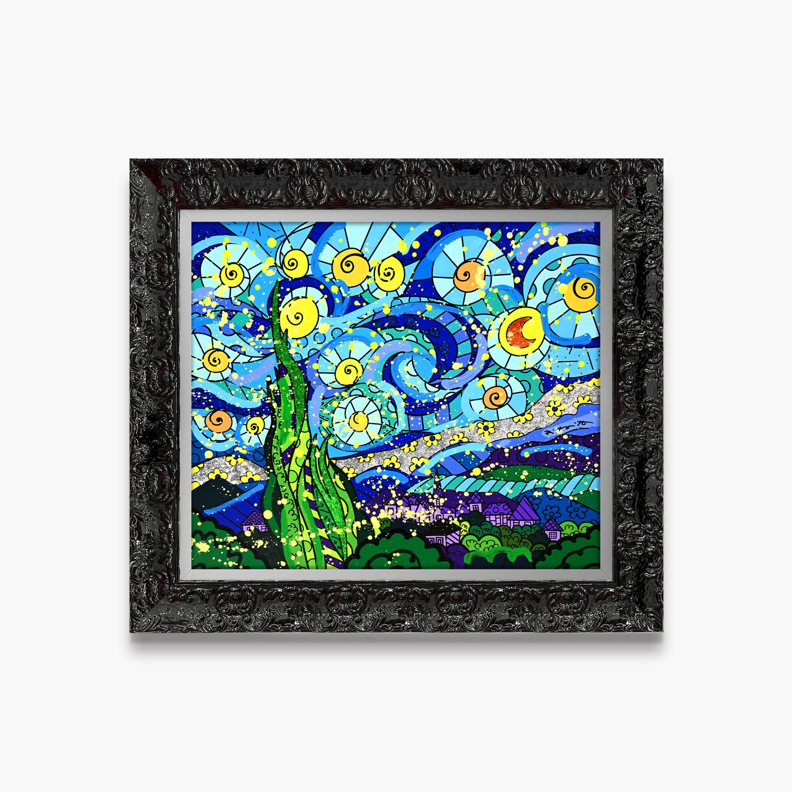 My Starry Night - Mixed Media Original