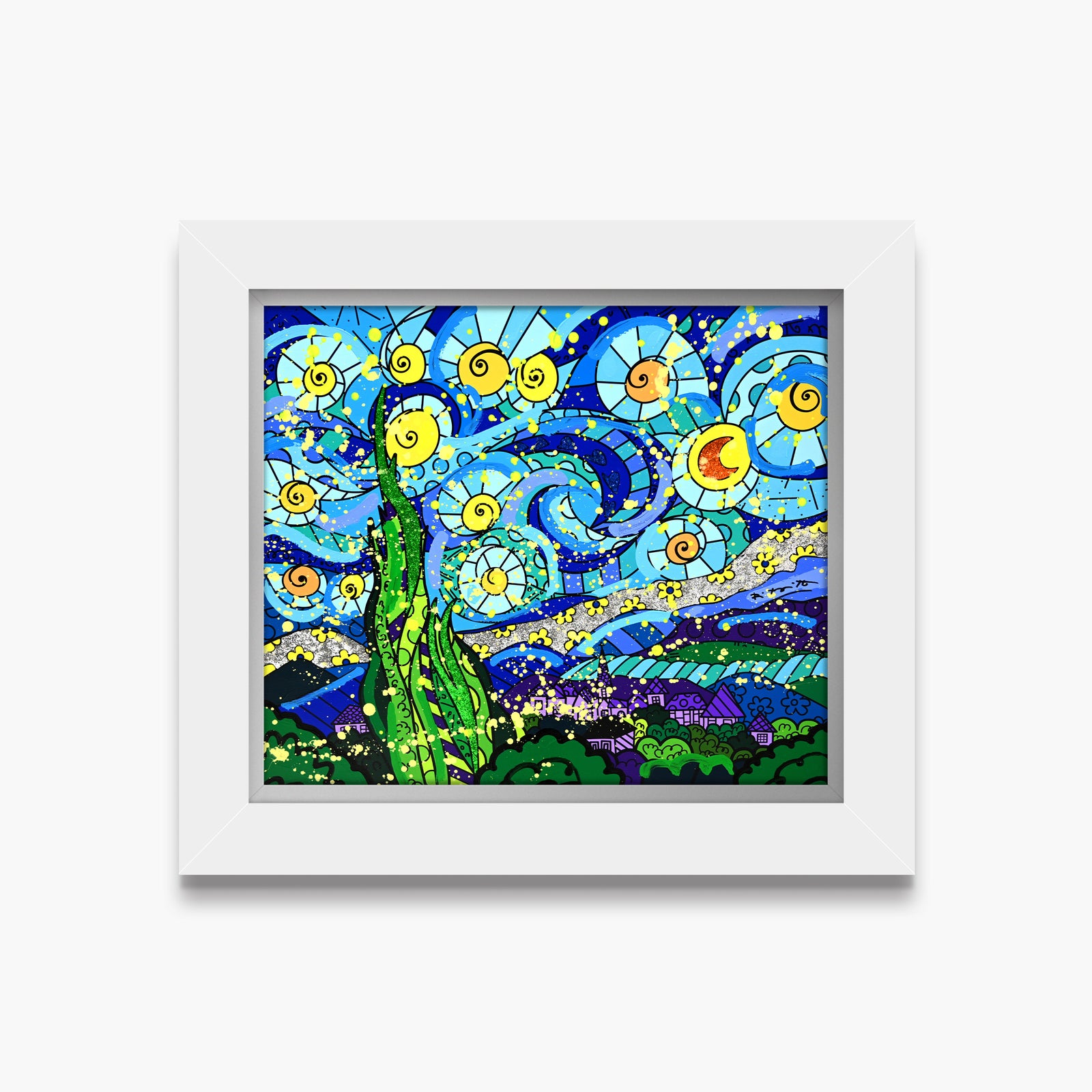 My Starry Night - Mixed Media Original
