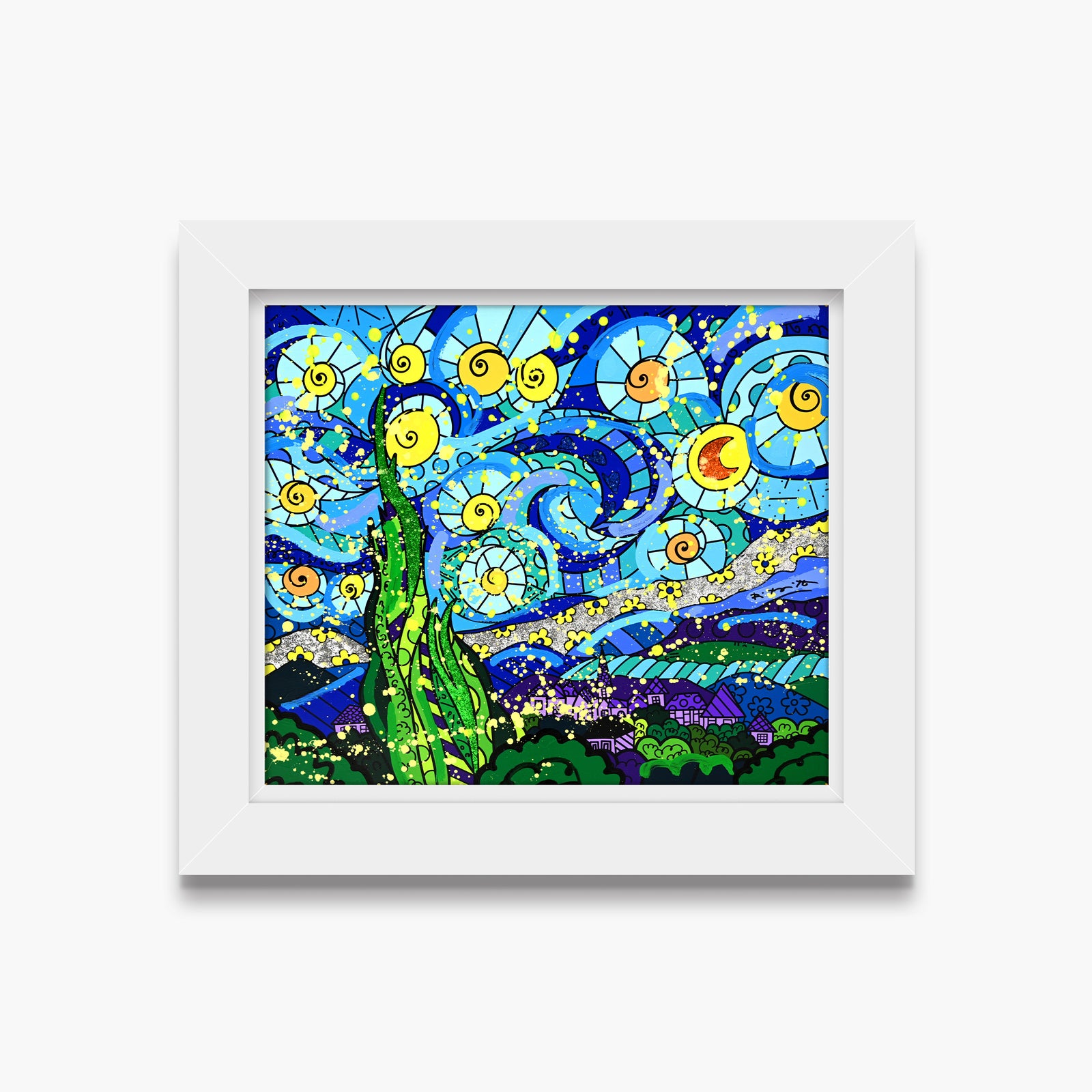 My Starry Night - Mixed Media Original