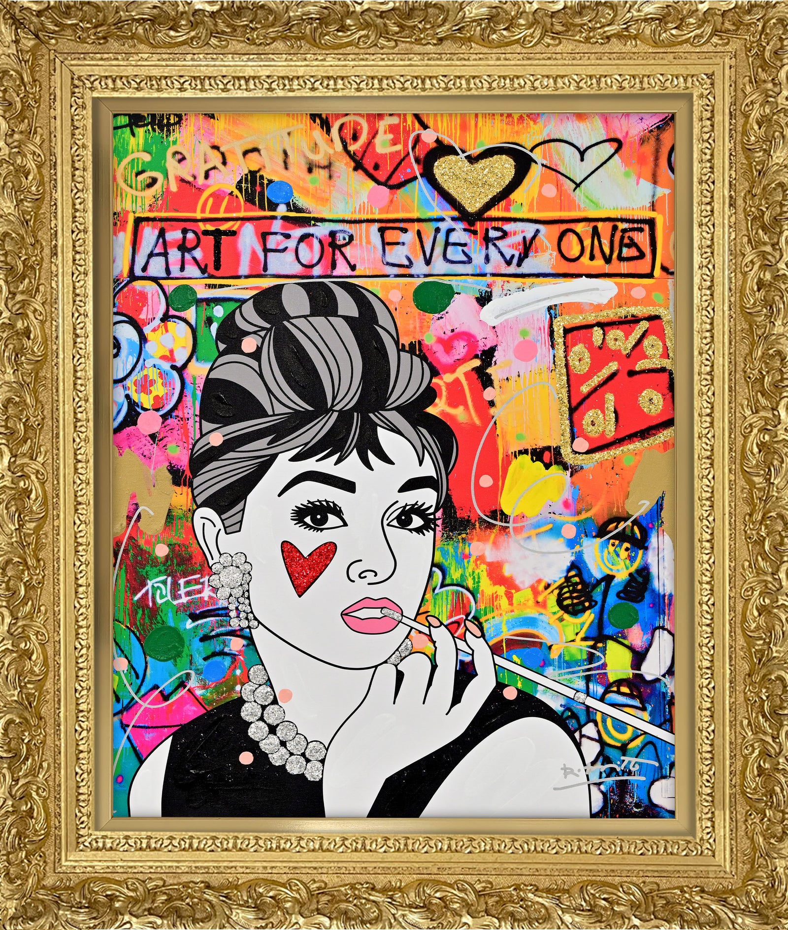 Breakfast At Tiffany's - Mixed Media Original