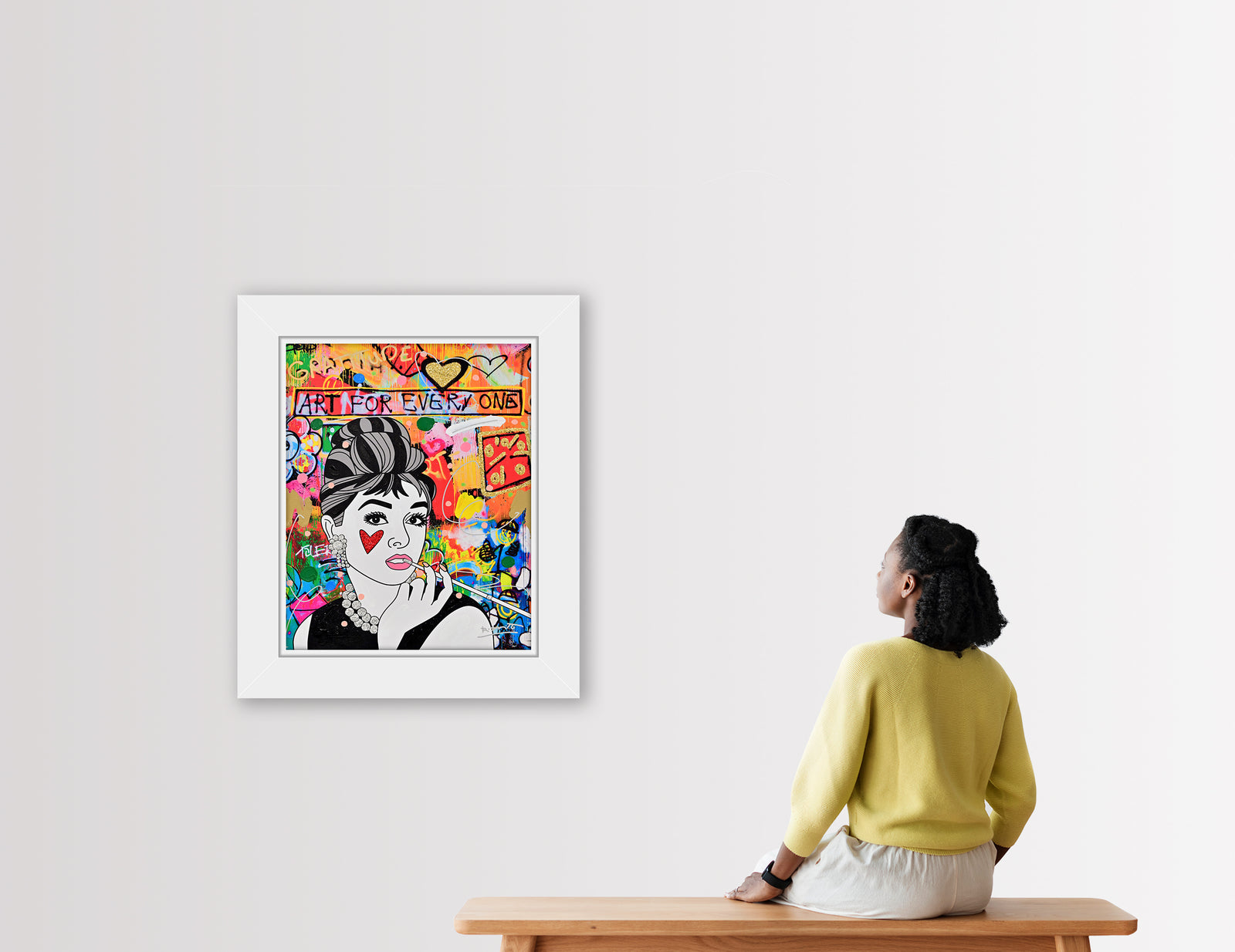 Breakfast At Tiffany's - Mixed Media Original