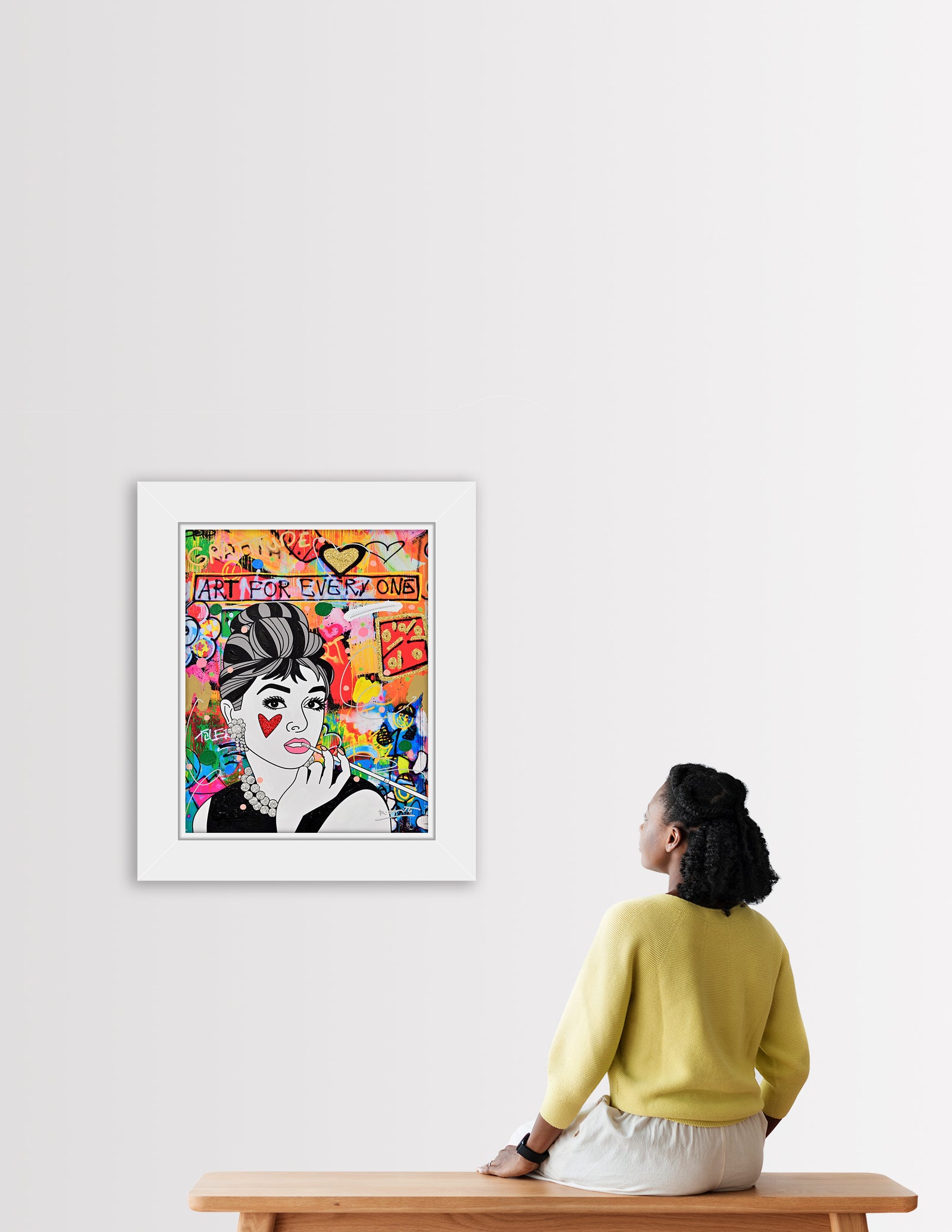 Breakfast At Tiffany's - Mixed Media Original