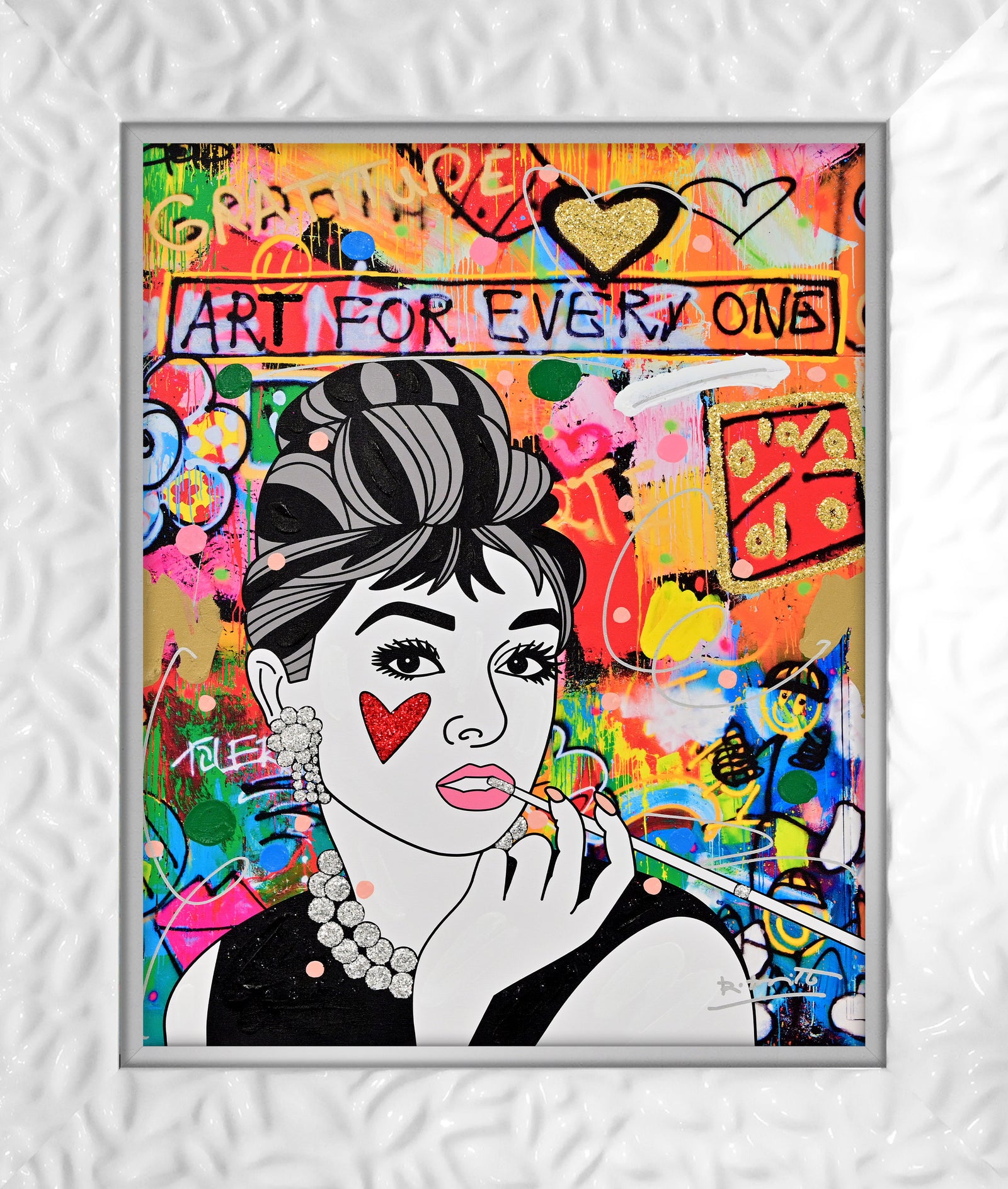 Breakfast At Tiffany's - Mixed Media Original