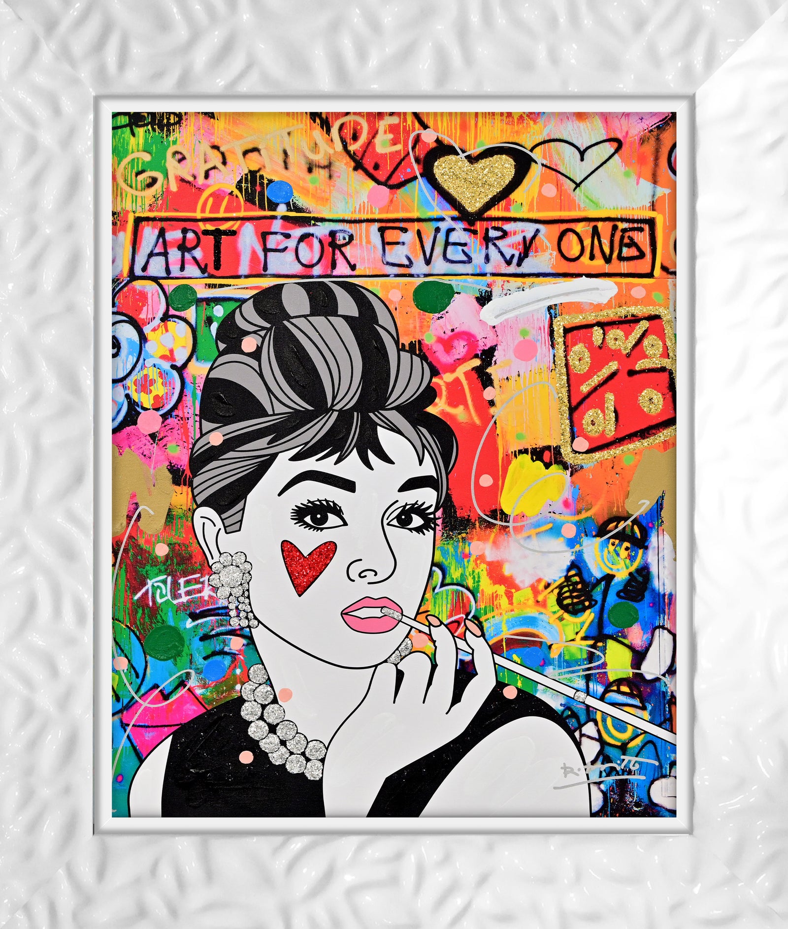 Breakfast At Tiffany's - Mixed Media Original