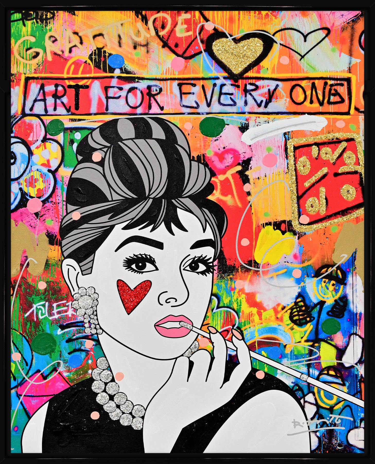 Breakfast At Tiffany's - Mixed Media Original