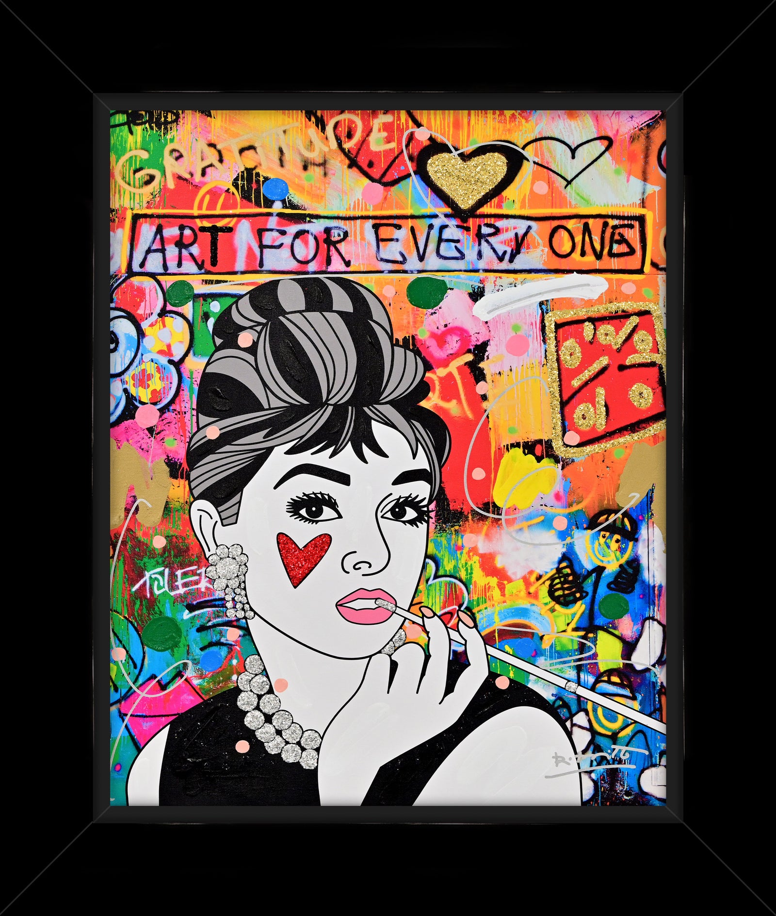 Breakfast At Tiffany's - Mixed Media Original