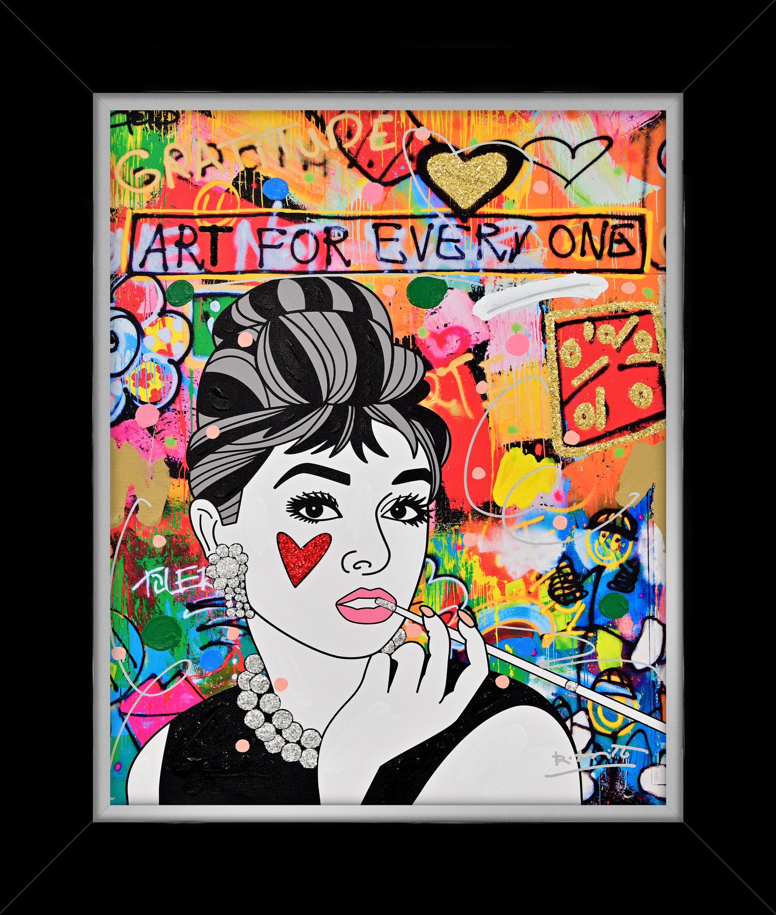 Breakfast At Tiffany's - Mixed Media Original