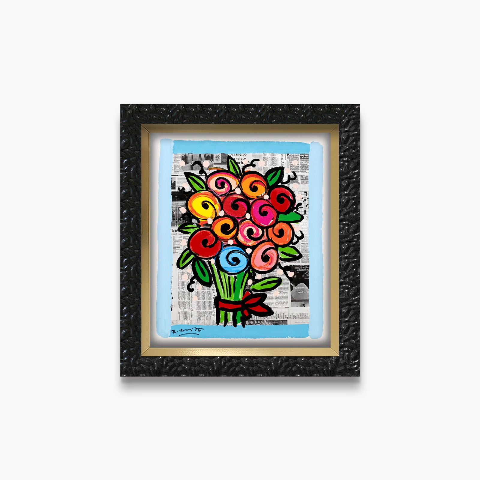 Madeline's Flowers - Mixed Media Original