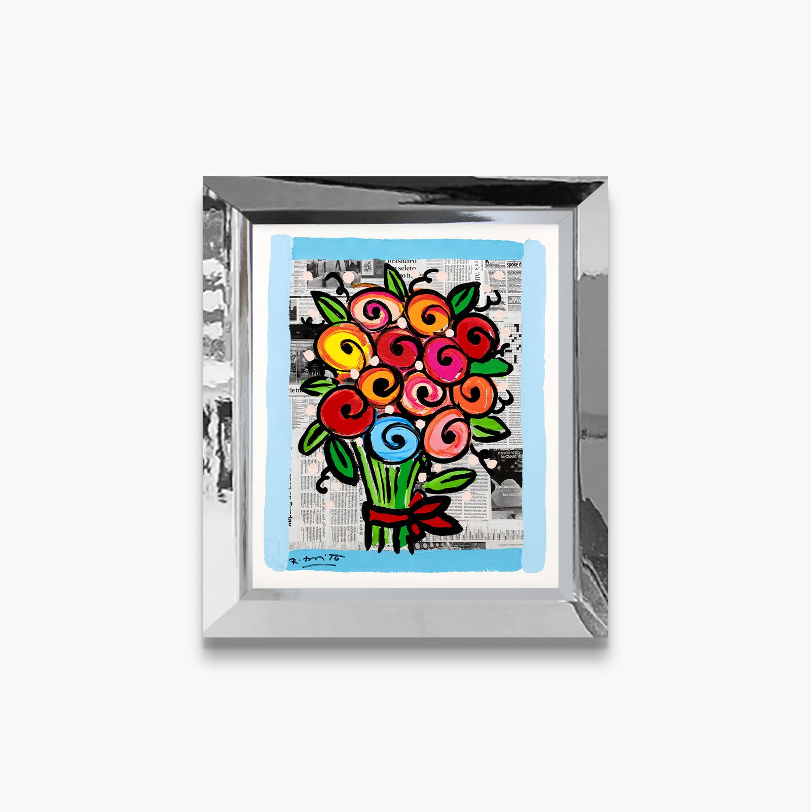 Madeline's Flowers - Mixed Media Original