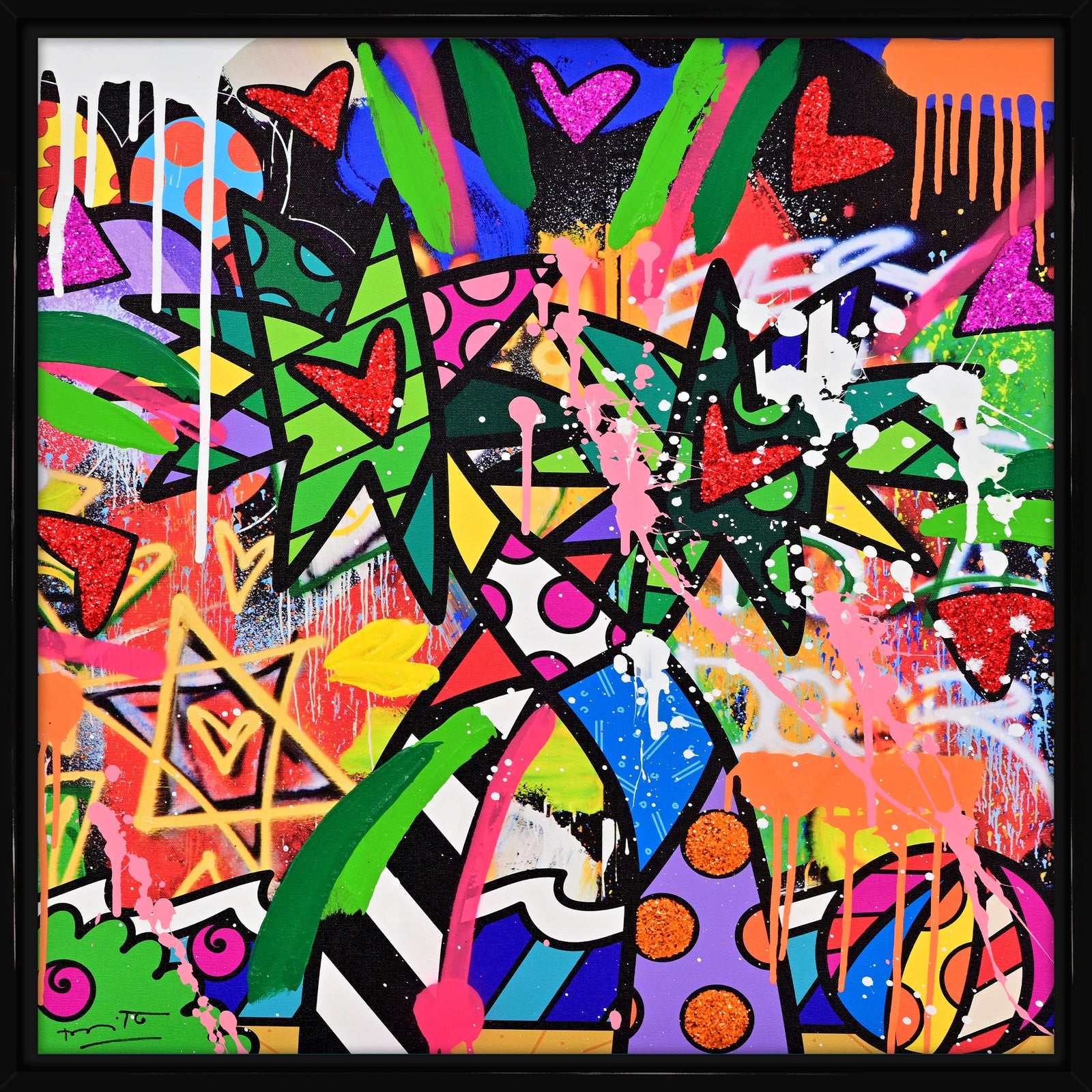 Miami Vibes - Mixed Media Original