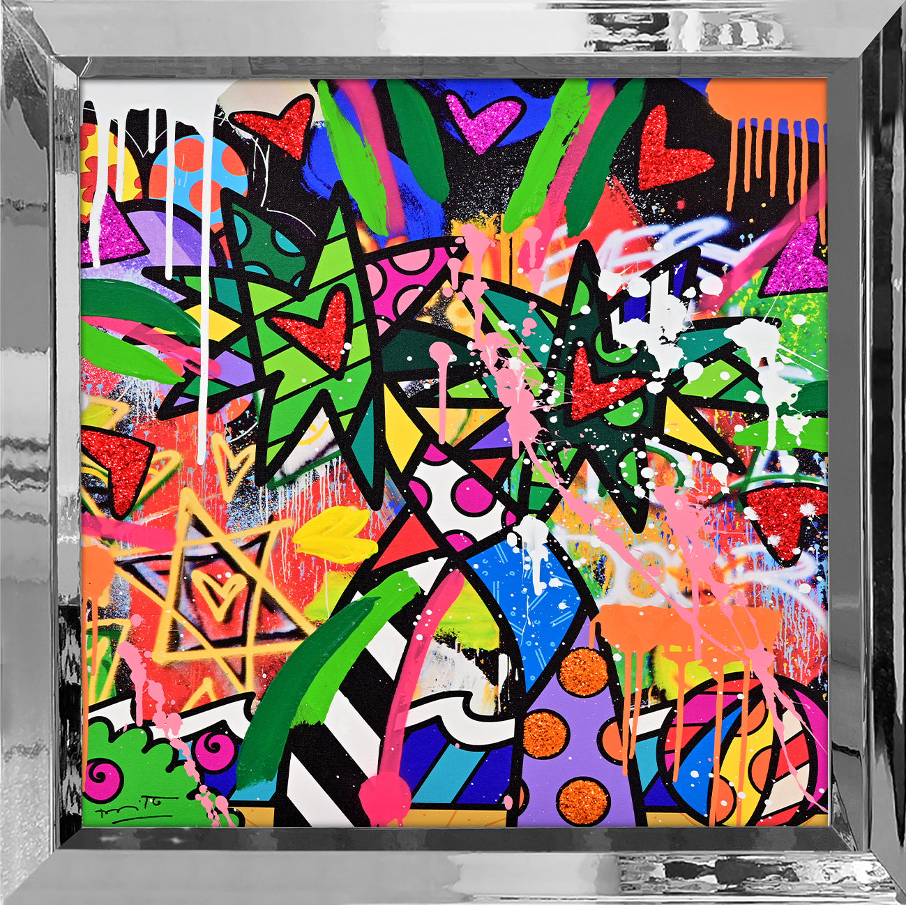 Miami Vibes - Mixed Media Original