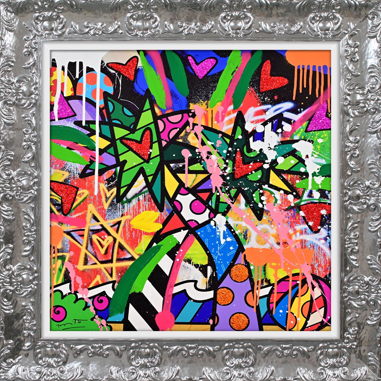 Miami Vibes - Mixed Media Original