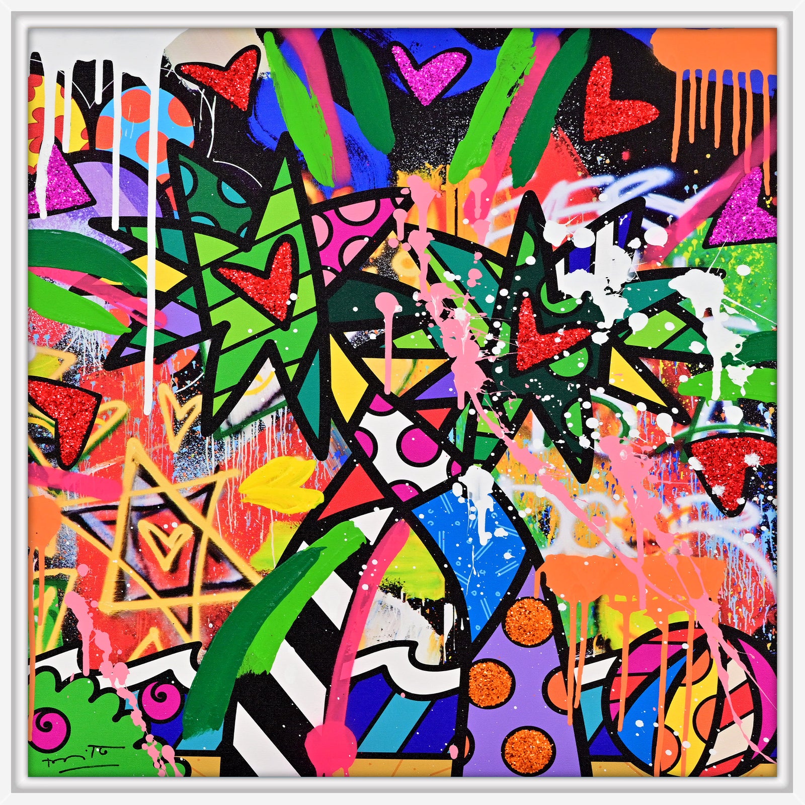 Miami Vibes - Mixed Media Original