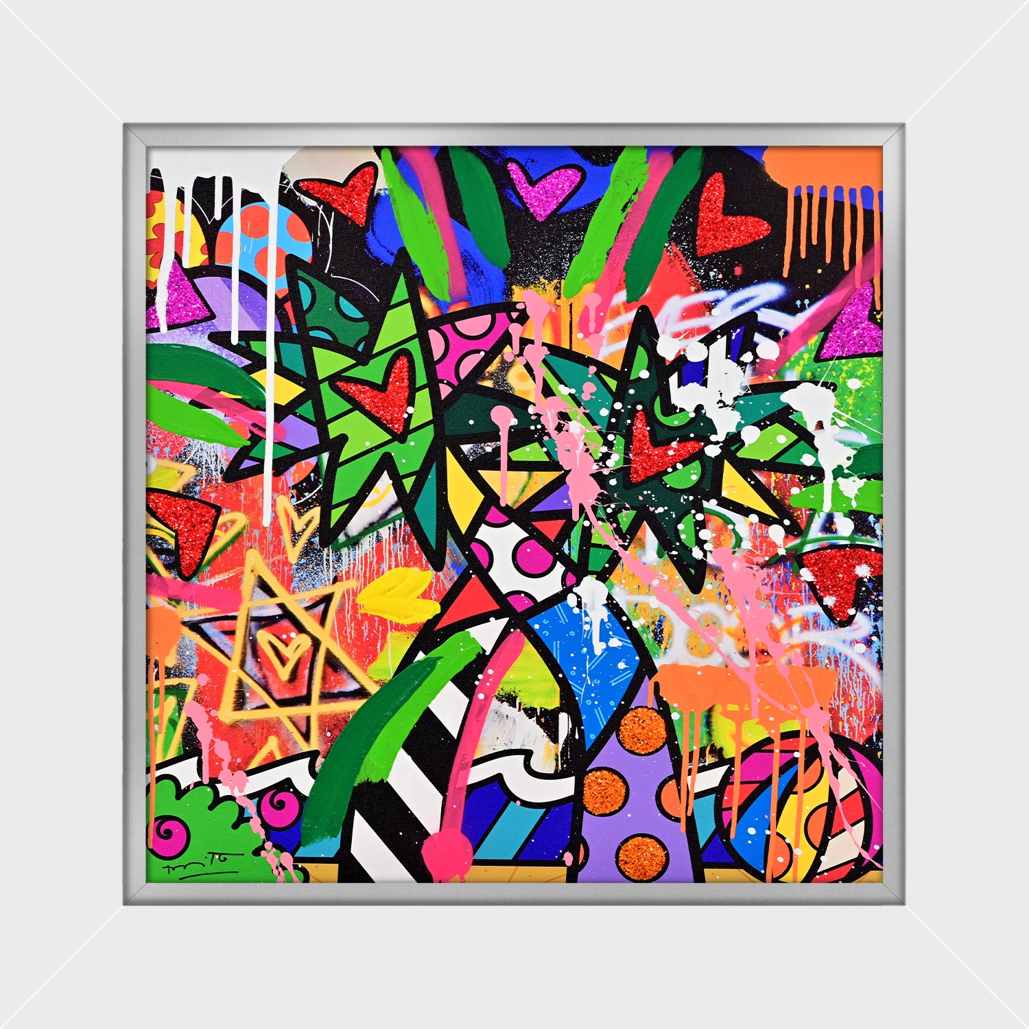 Miami Vibes - Mixed Media Original