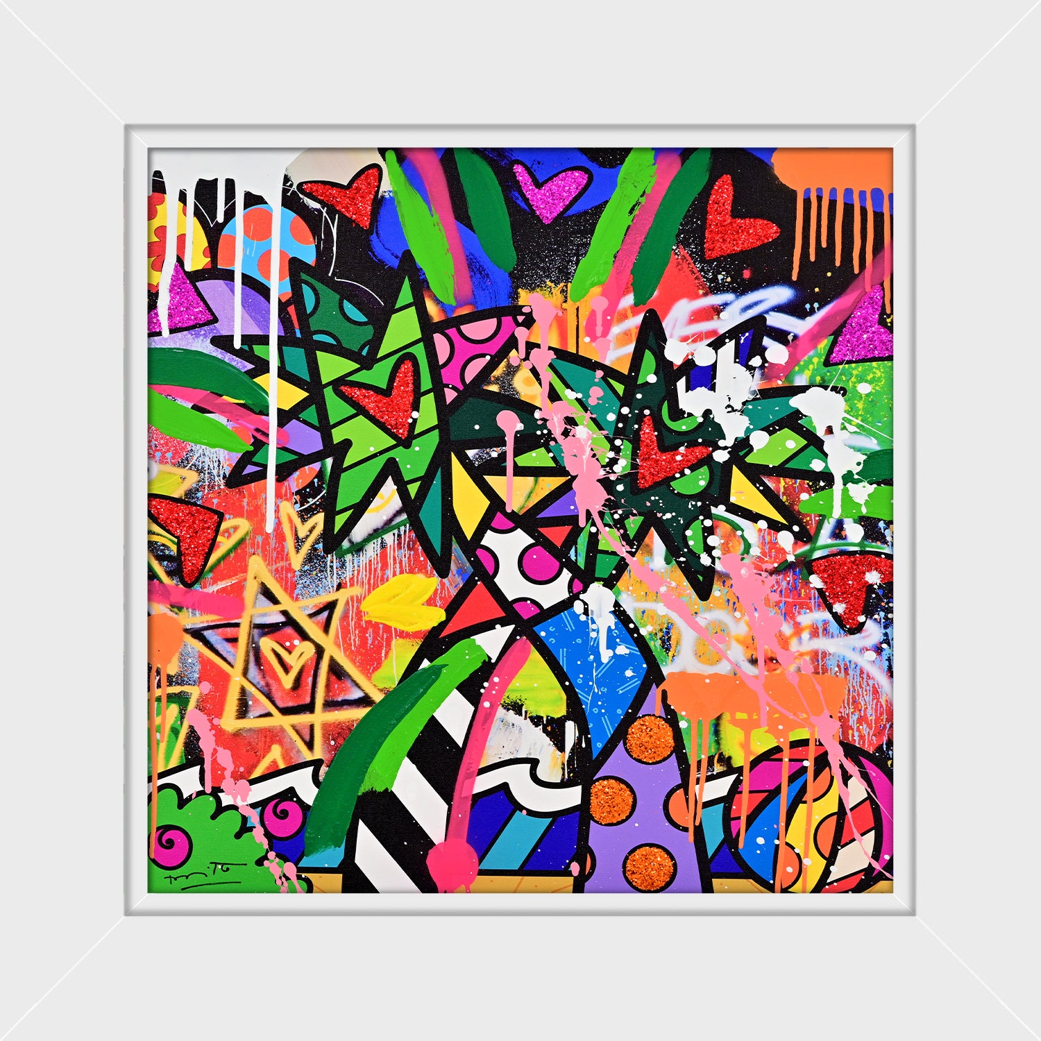 Miami Vibes - Mixed Media Original