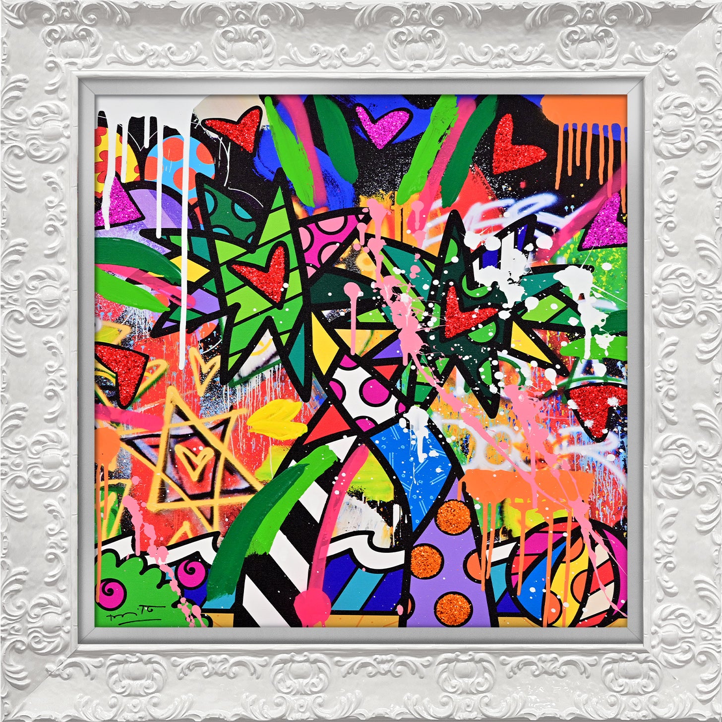 Miami Vibes - Mixed Media Original