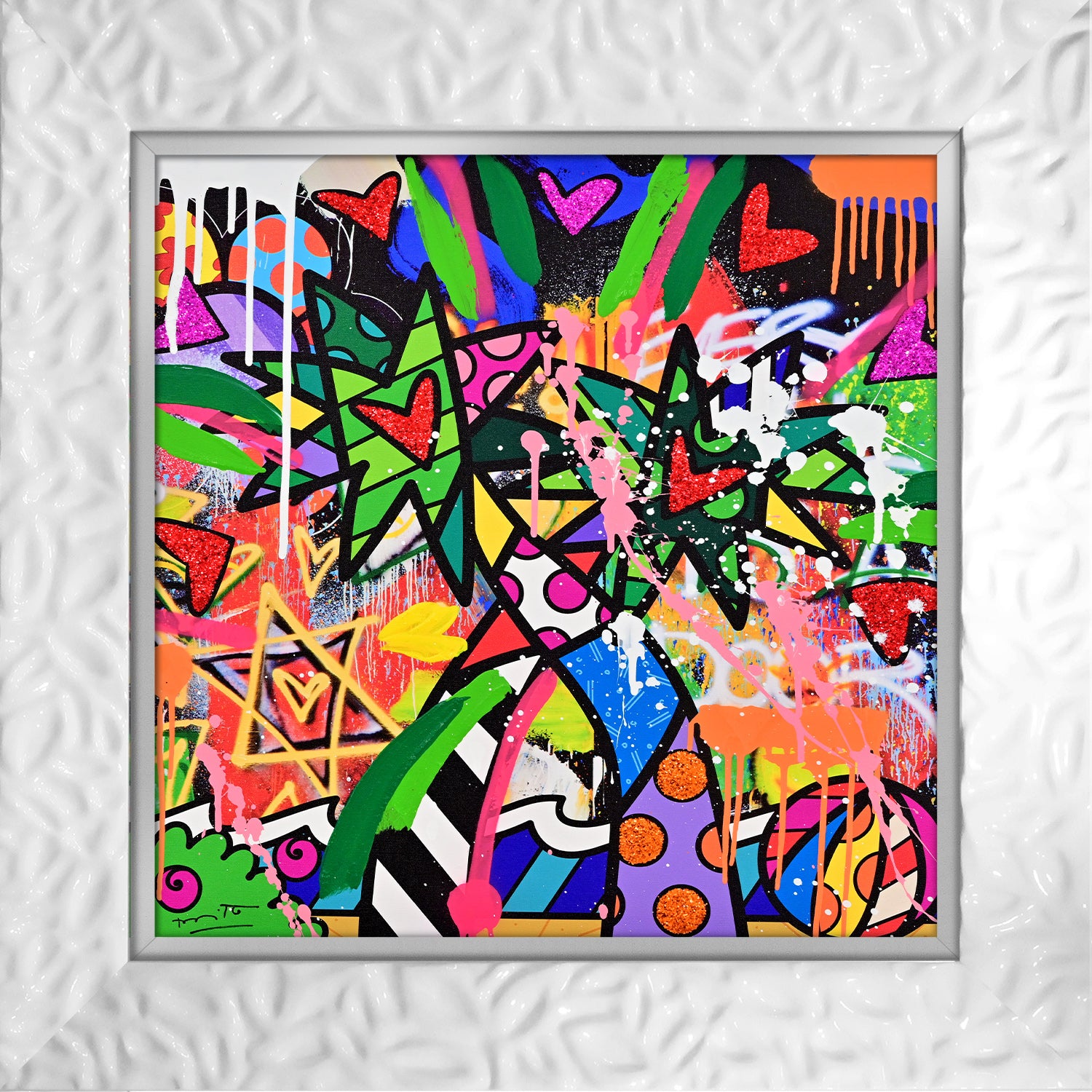 Miami Vibes - Mixed Media Original