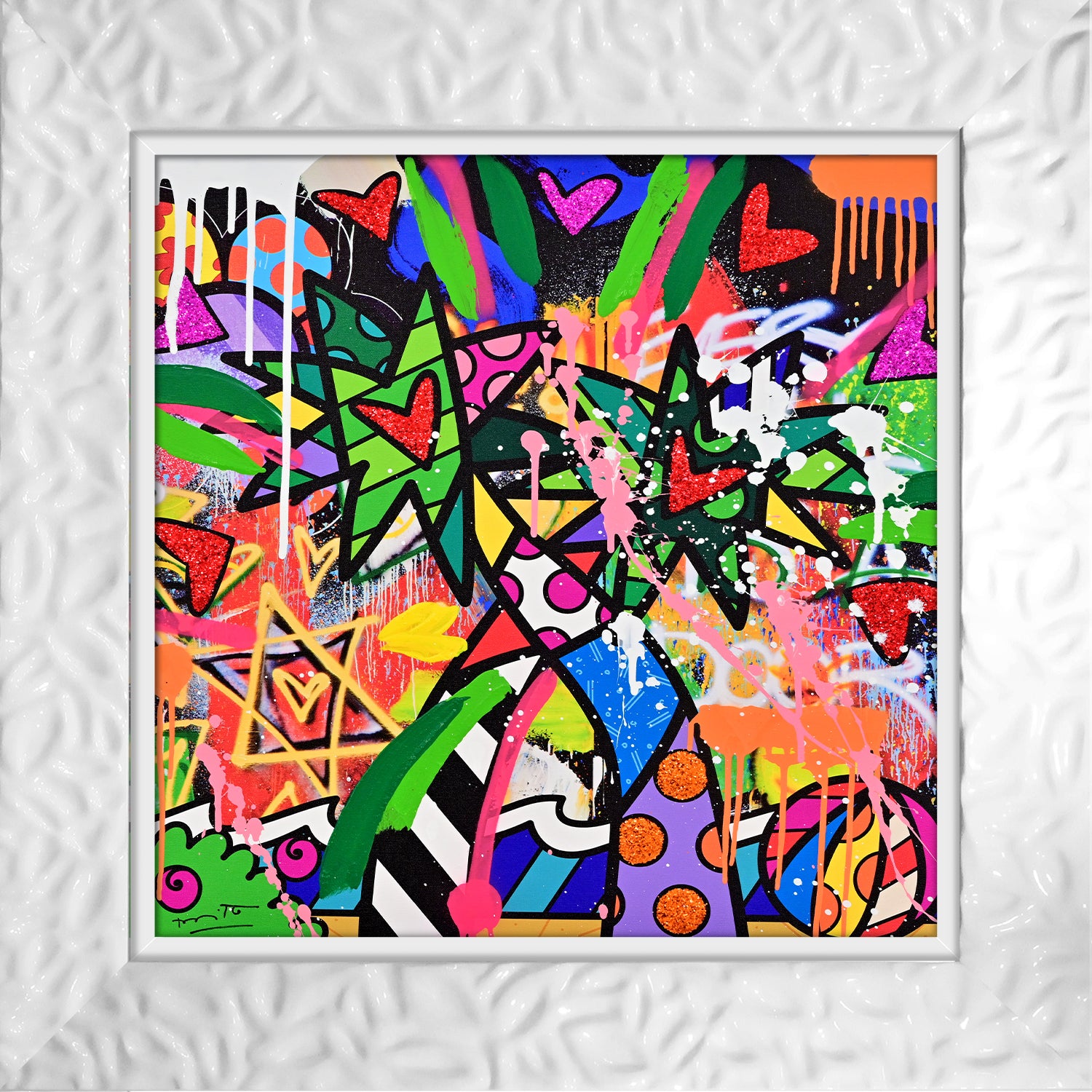 Miami Vibes - Mixed Media Original