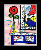 FLOWER ON THE TABLE - Mixed Media Original