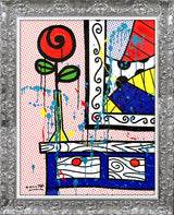 FLOWER ON THE TABLE - Mixed Media Original