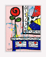 FLOWER ON THE TABLE - Mixed Media Original