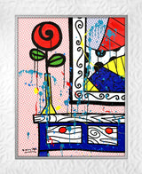 FLOWER ON THE TABLE - Mixed Media Original