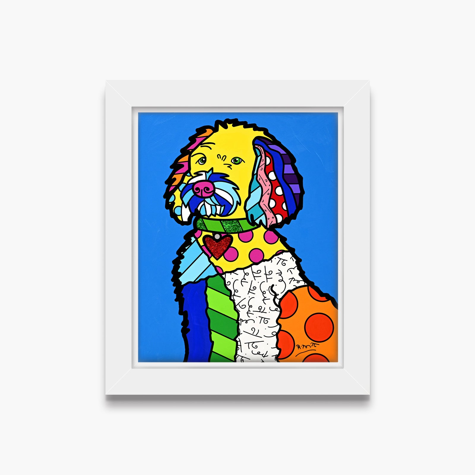 Golden Doodle - Mixed Media Original