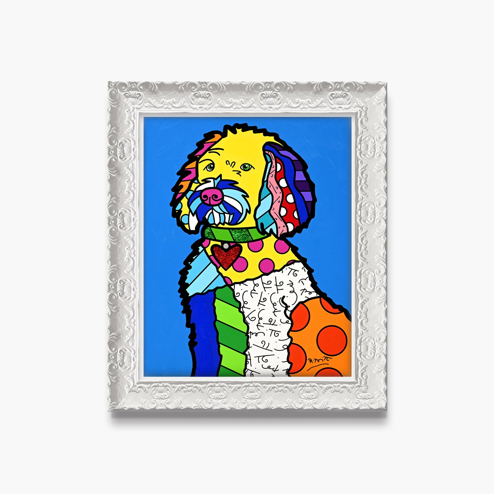 Golden Doodle - Mixed Media Original