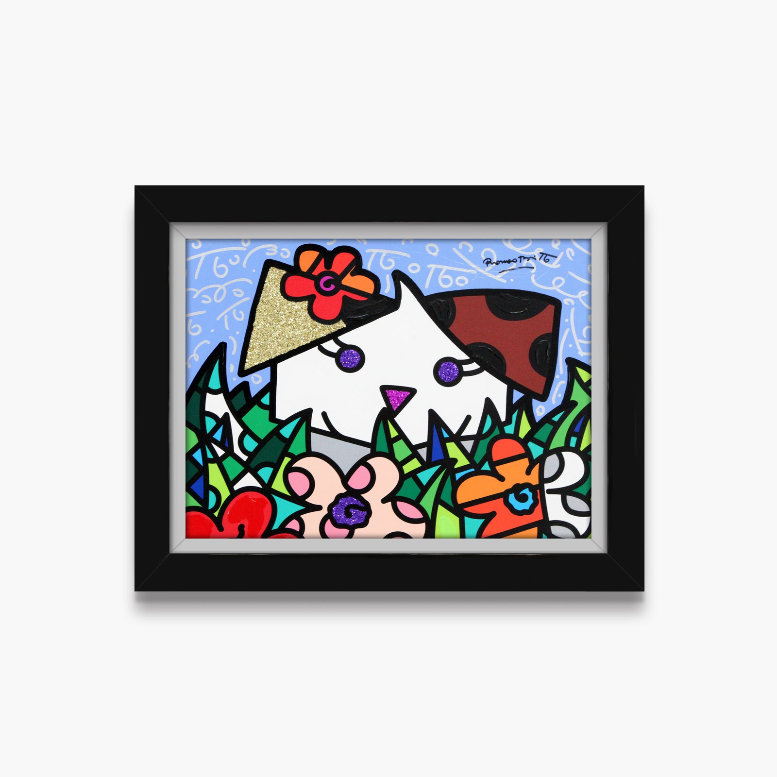 Spring Puppy - Mixed Media Original